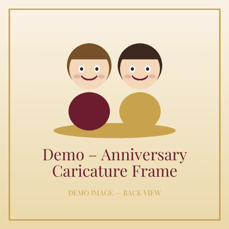 Demo – Anniversary Caricature Frame — view 2