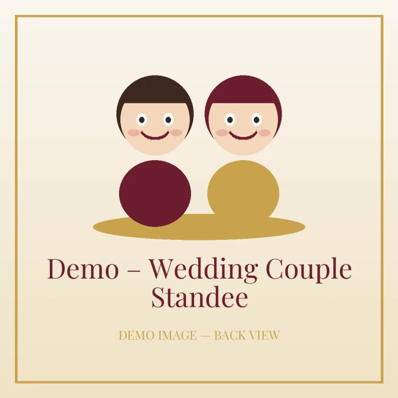 Demo – Wedding Couple Standee — view 2