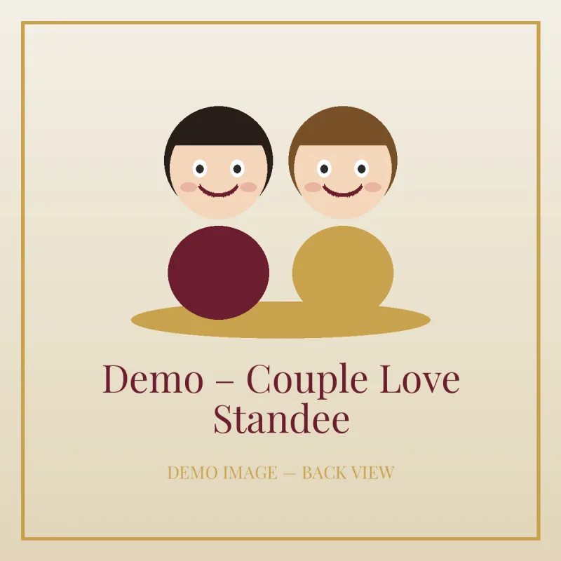 Demo – Couple Love Standee — view 2